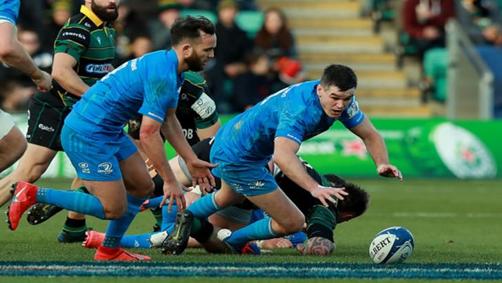 Leinster in action at Northampton